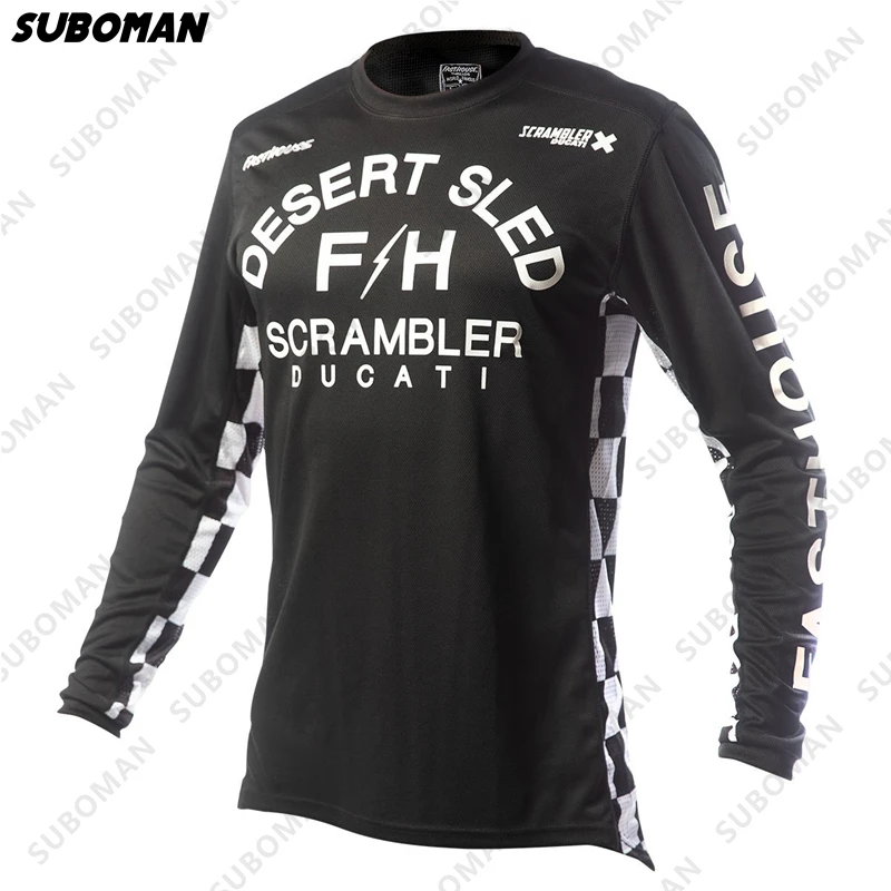 

FASTHOUSE downhill mountain bike motorrad männer der kleidung Motocross Trikots MTB atmungsaktiv autumn White jersey