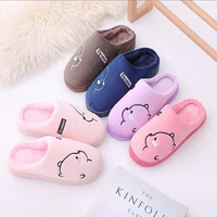 women slippers cartoon bear shoes soft winter warm house slippers indoor bedroom lovers couples indoor ladies shoes house