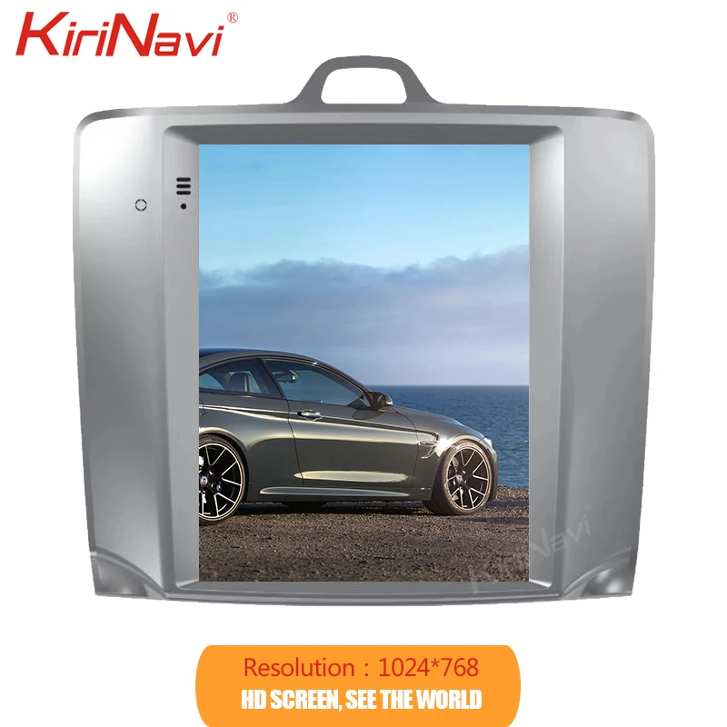 KiriNavi 10 4 inch вертикальный Экран Tesla Стиль 1 Din Android 9 0 автомобиль радио для Ford Focus