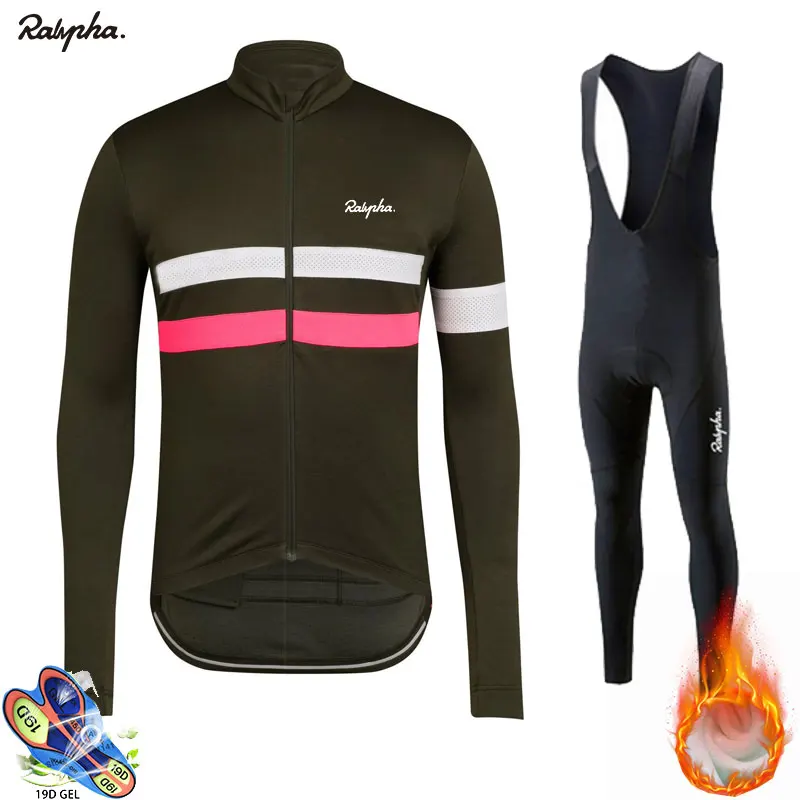 Рафаинг Велоспорт 2019 новый зимний теплый флисовый Джерси комбинезон набор Ropa