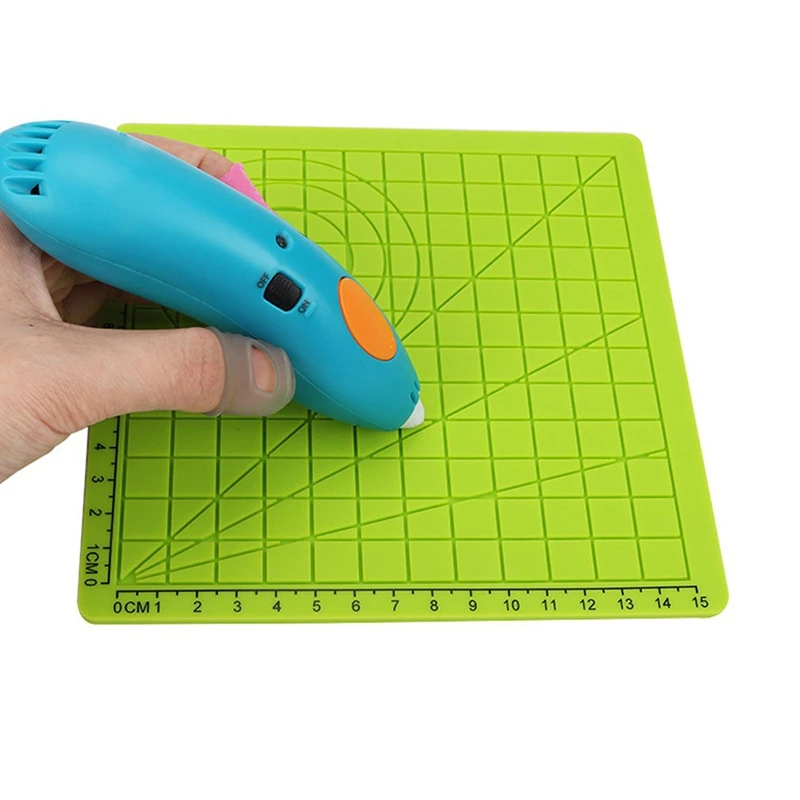 4 шт 3D печать Ручка Силиконовый дизайнерский коврик базовый шаблон многообразные