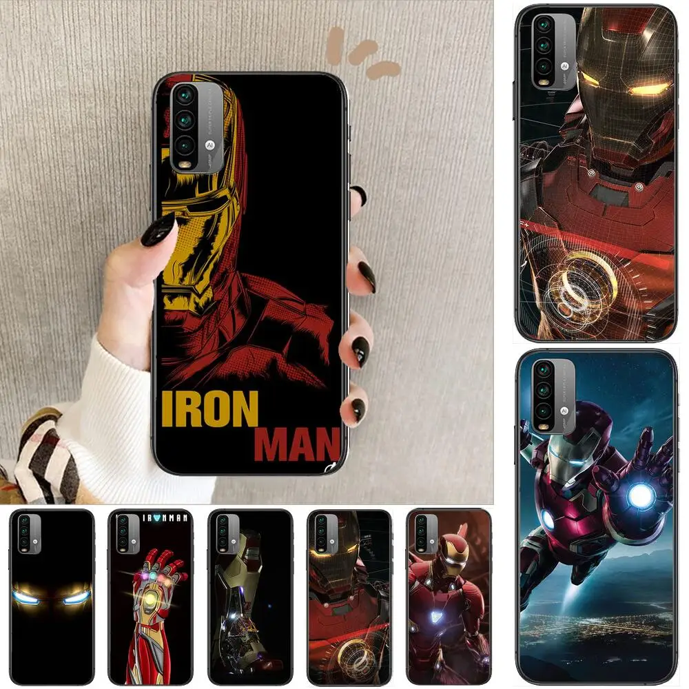 

American Iron Man Phone Case For XiaoMi Redmi 11 lite 9C 8A 7A Pro 10T 5G Anime Cover Mi 10 Ultra Poco M3 X3 NFC 8 SE cover