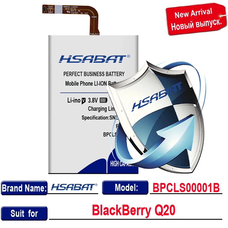 Аккумулятор HSABAT 2900mAh BPCLS00001B для BlackBerry Q20