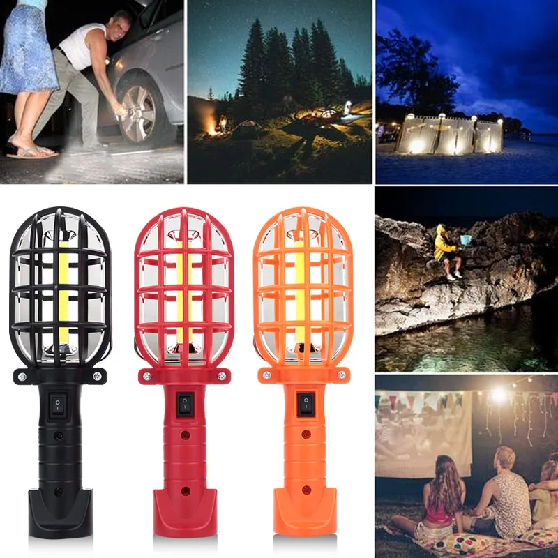 

Auto Repair Light Flashlight Hiking Warning Lamp COB LED 16LED Torch Travel Outdoor Camping Lights Portable