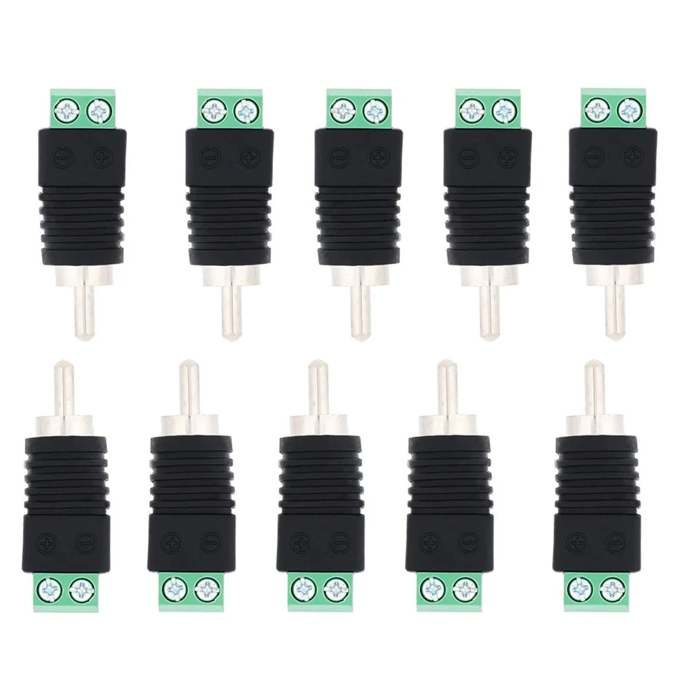 10 шт./лот Коаксиальный Cat5 Cat6 к RCA штекерному разъему для камеры видеонаблюдения