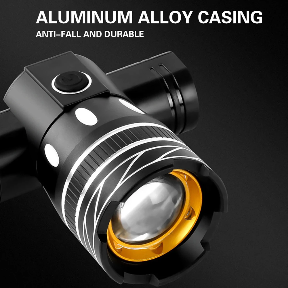 

Universal Bicycle Light USB Rechargeable T6 High Brightness IPX6 Waterproof Warning Light for Bikes Power Bank Bike Accessories.