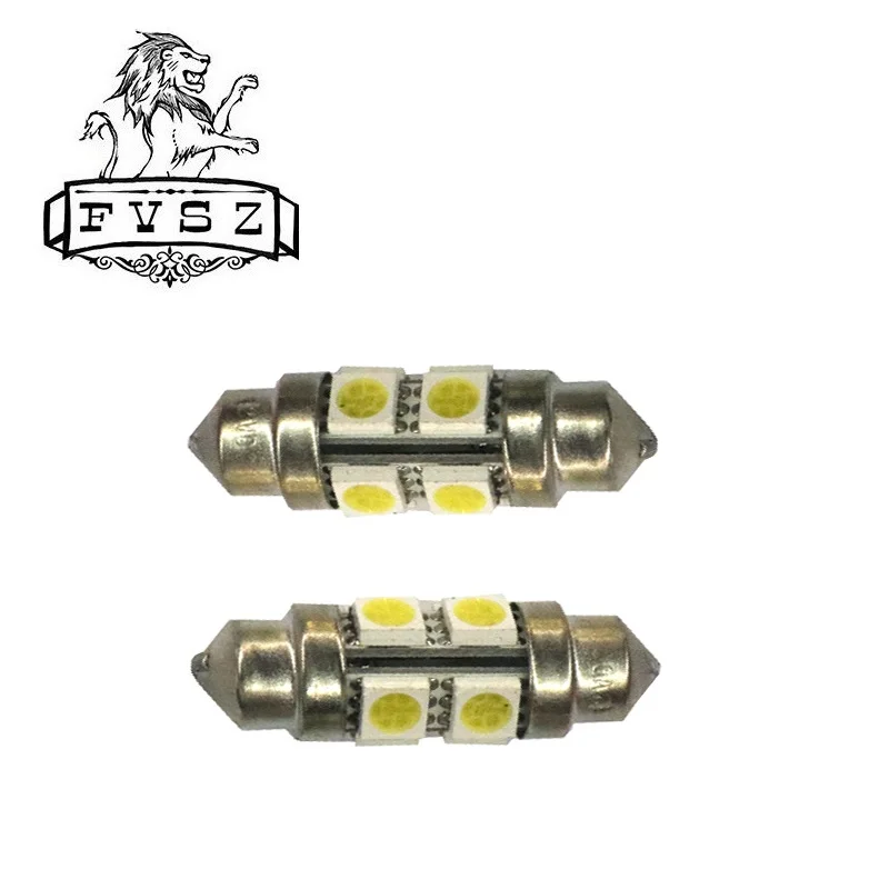2 шт. Festoon 36mm светодиодный 5050 12V номерного знака автомобиля лампа 8 SMD