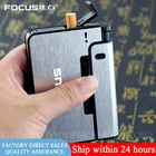 10 шт. Автоматический чехол для сигареты металлические сигаретные коробки держатель для сигарет чехол прикуриватель гаджет инструменты для мужчин женщин мужчин рождественские подарки