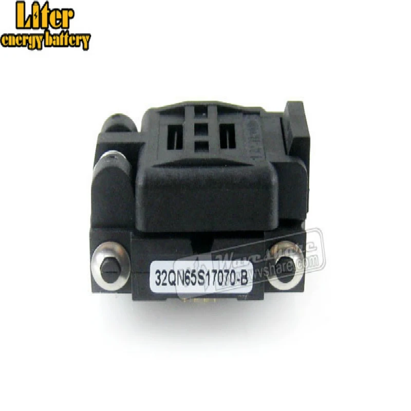 Адаптер тестового разъема Plastronics 32QN65S17070 IC для сгорания шаг 0 65 мм упаковка QFN32 MLP32