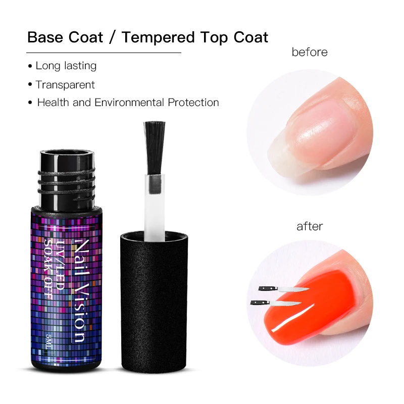 Лак для ногтей видение косметика парфюмерия диспенсер 5 мл УФ гель комплект база