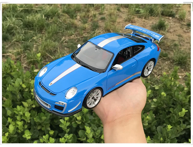 Bburago 1:18 Porsche 911 GT3 RS модель автомобиля из сплава Модель автомобиля Моделирование Украшение автомобиля коллекция Подарочная игрушка Литье под давлением модель игрушка для мальчиков