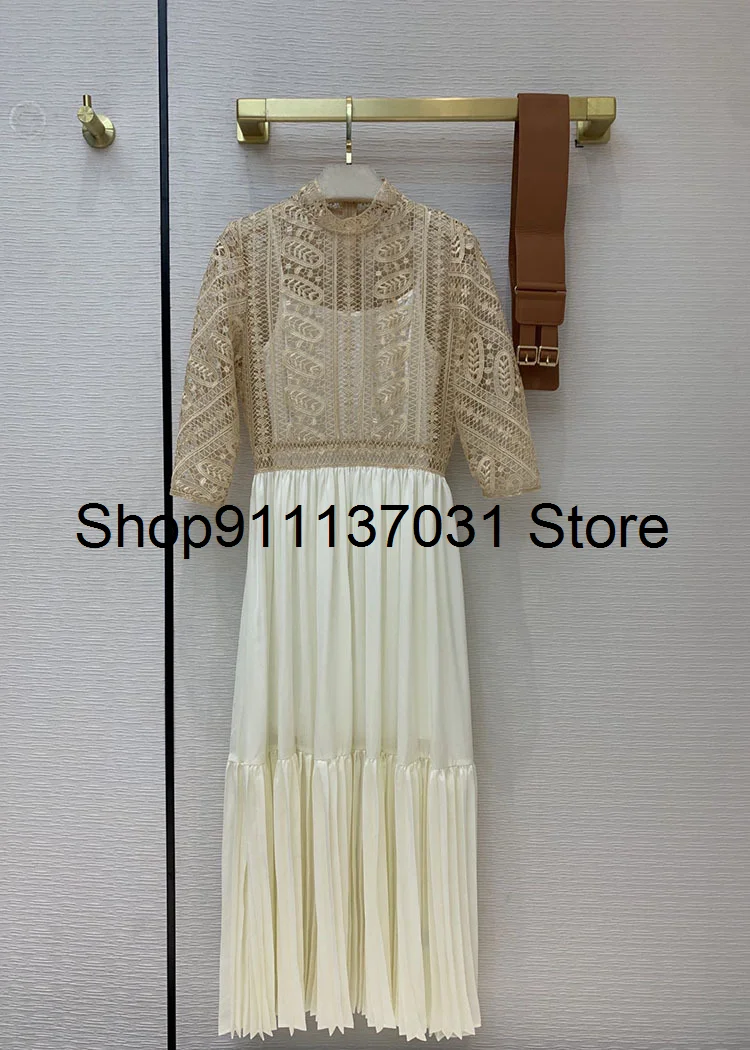 

fashion women lace patchwork dress at200910