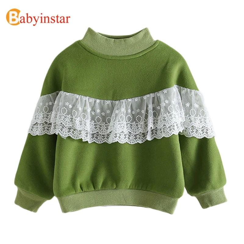 Babyinstar/детское кружевное пальто для девочек; коллекция года; сезон весна-осень; куртка принцессы с длинными рукавами; детская одежда; топы с капюшоном для девочек