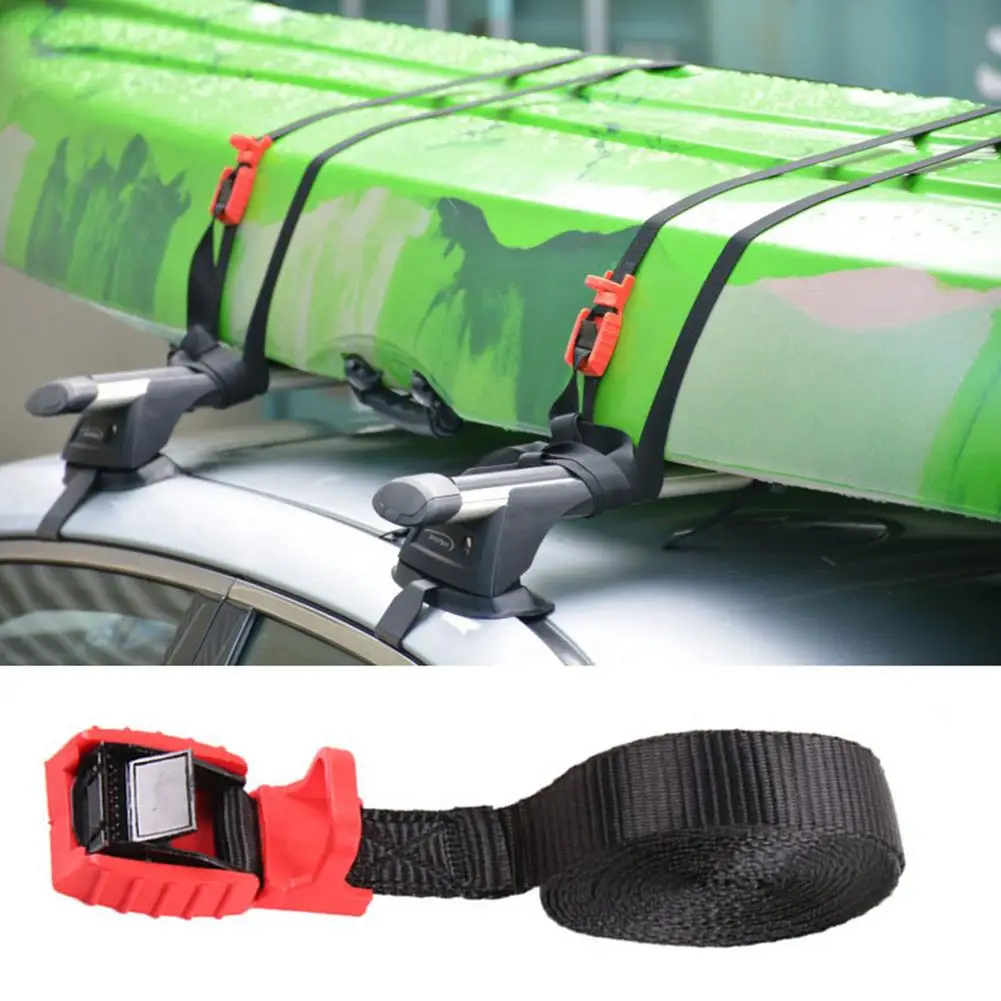 

1pcs Multi-use Car Tension Rope Tie Down Strap Strong Belt Luggage Bag Cargo Lashing With Metal Buckle Tie Down Strap