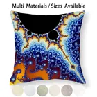 Набор Mandelbrot, наволочка из хлопка и льна, наволочка для путешествий, миндаль, хлеб, эксперименты по номерам, математика, цвета