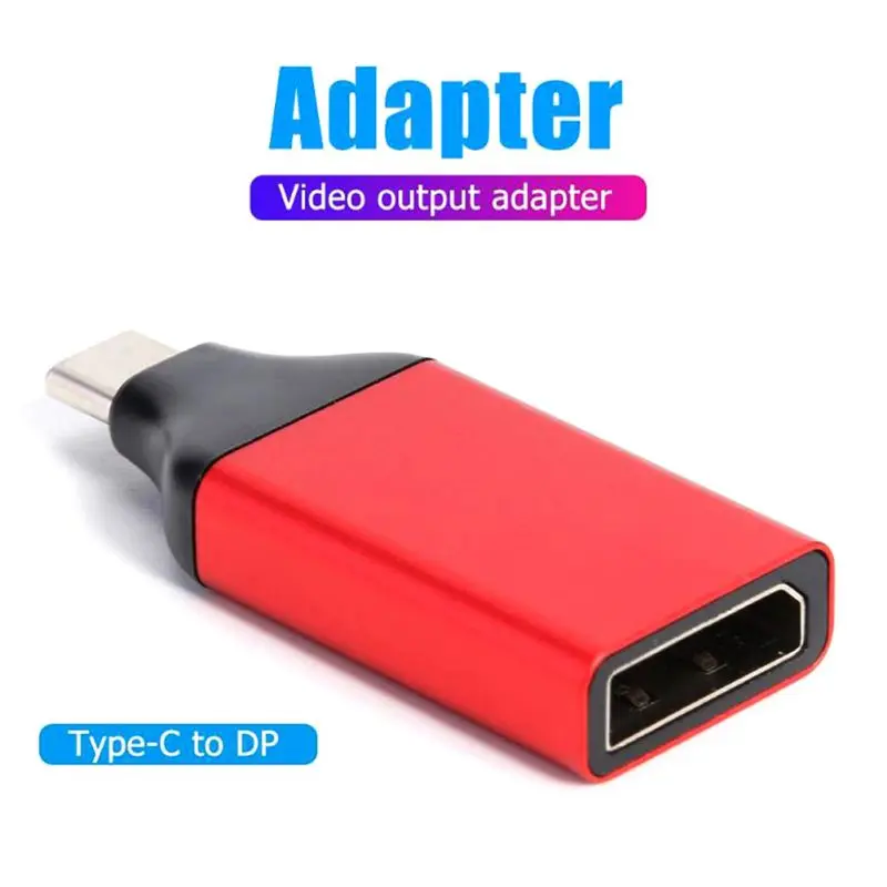 USB C к DP 4K конвертер Тип (совместим с Thunderbolt 3) адаптер портов дисплея|USB-хабы| |