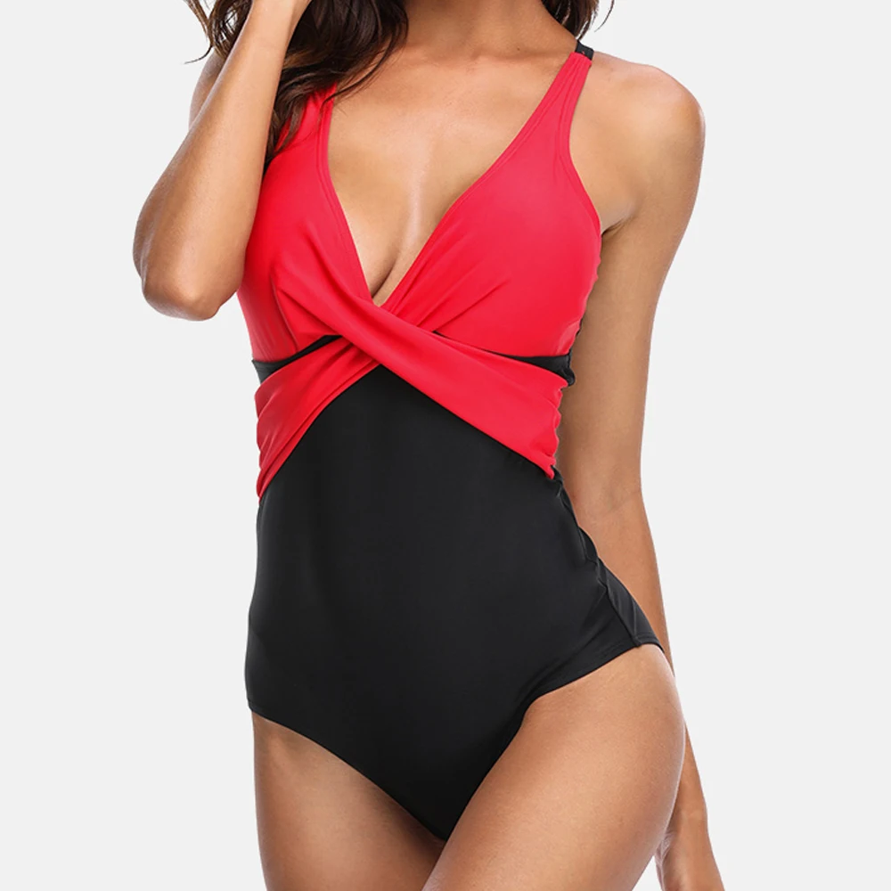 Женский купальник 2021 слитное бикини с эффектом пуш ап подкладкой открытой спиной