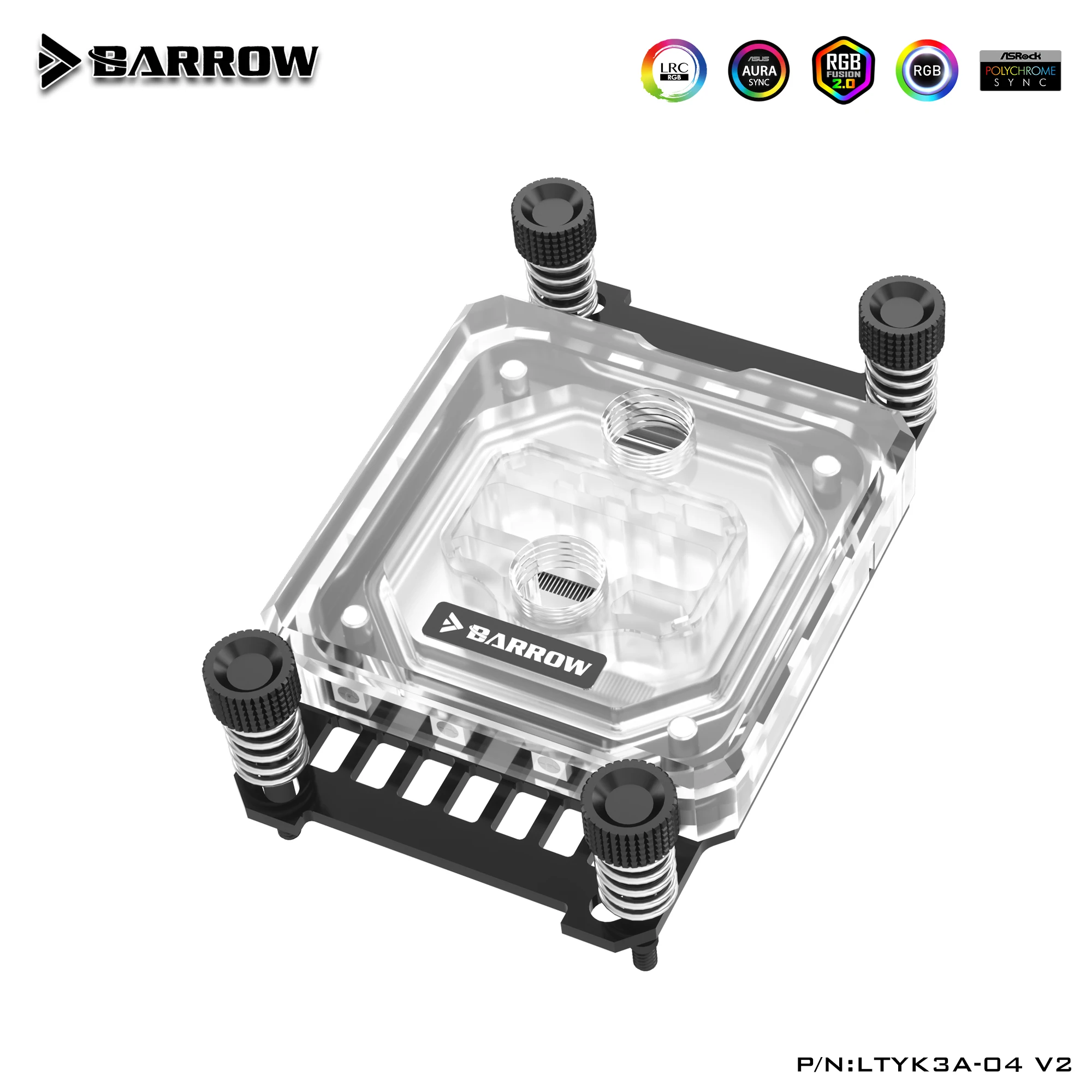 Курган LTYK3A 04 V2 для RyzenAMD/AM4/AM3 Процессор индикатор расхода воды LRC RGB v2 акриловые
