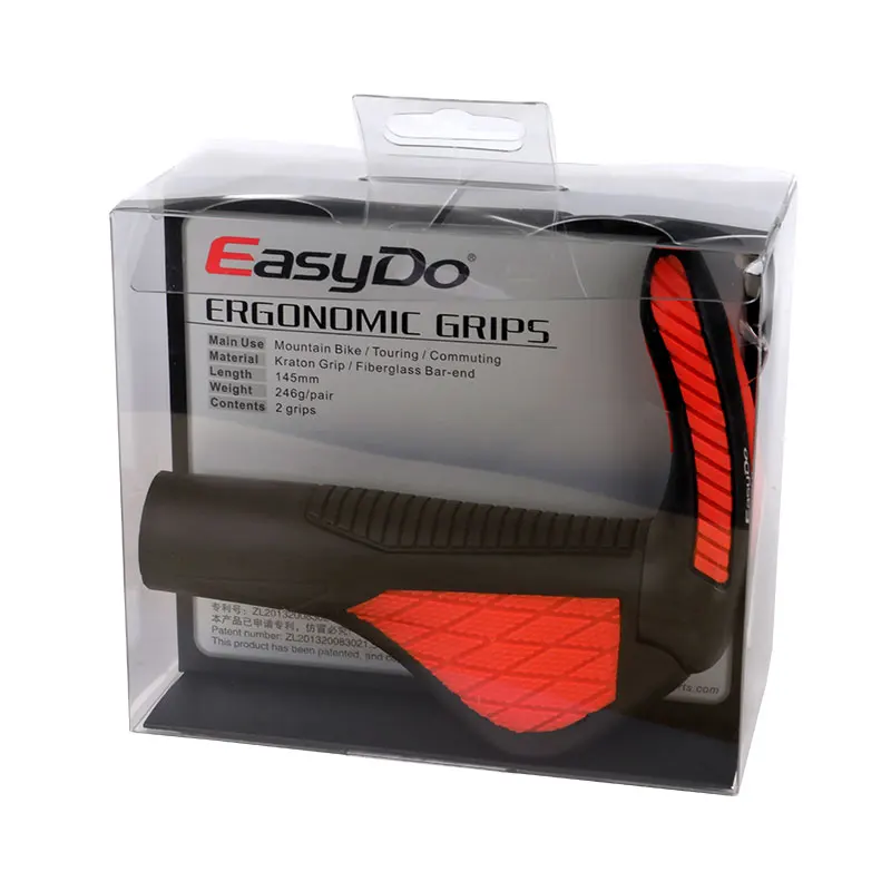 EASYDO велосипедные ручки эргономичный Бар Конец Kraton Ручка Руль Баренд держатель