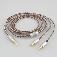 2 5mm 3 5mm 4 4mm balanced xlr male plug earphone cable 8cores 99 pure 7n occ headphone cable for shure srh1540 srh1840 srh1440