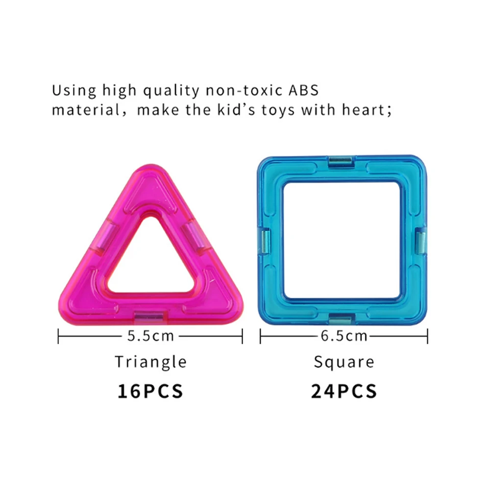 40 шт магнитные строительные блоки 3D Магнитные плитки набор magna | Спорт и