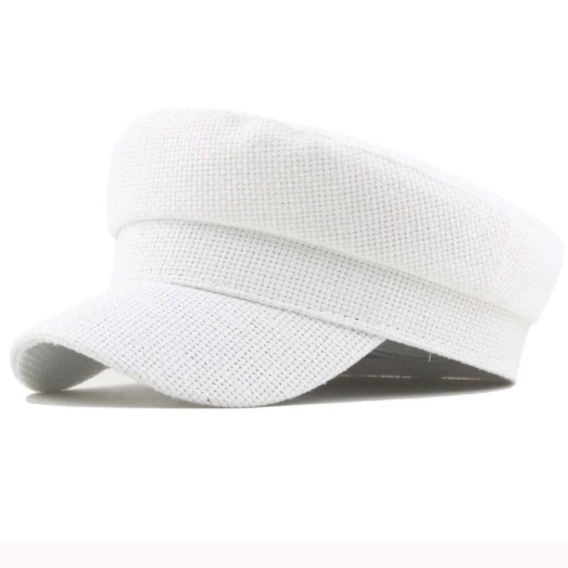 Мужской и женский берет HT3053 льняная Кепка в стиле милитари армейская художника