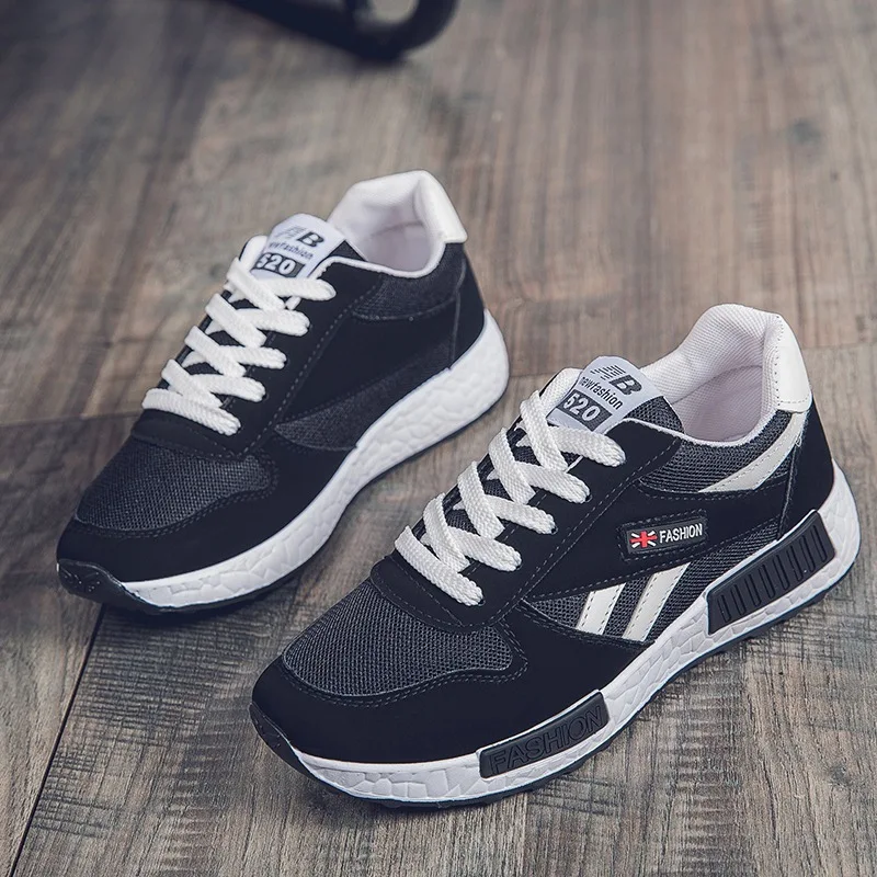 Мужские спортивные кроссовки дышащая повседневная обувь для бега в Корейском