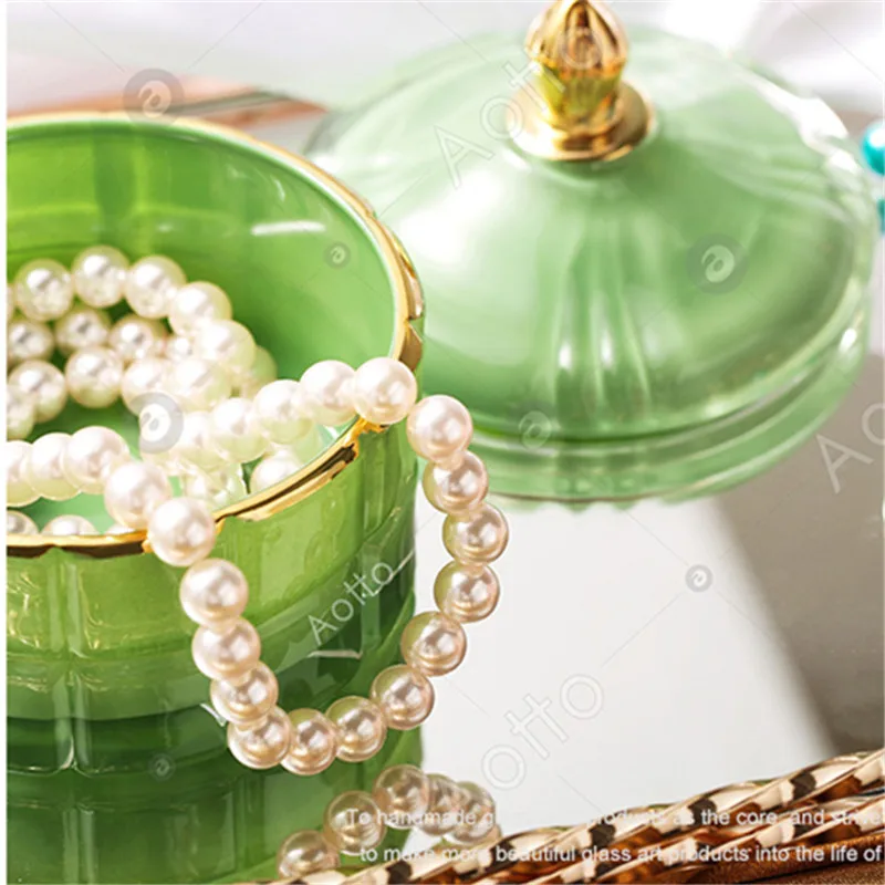 Винтажный цветной прозрачный контейнер для хранения конфет с крышкой|Бутылки и