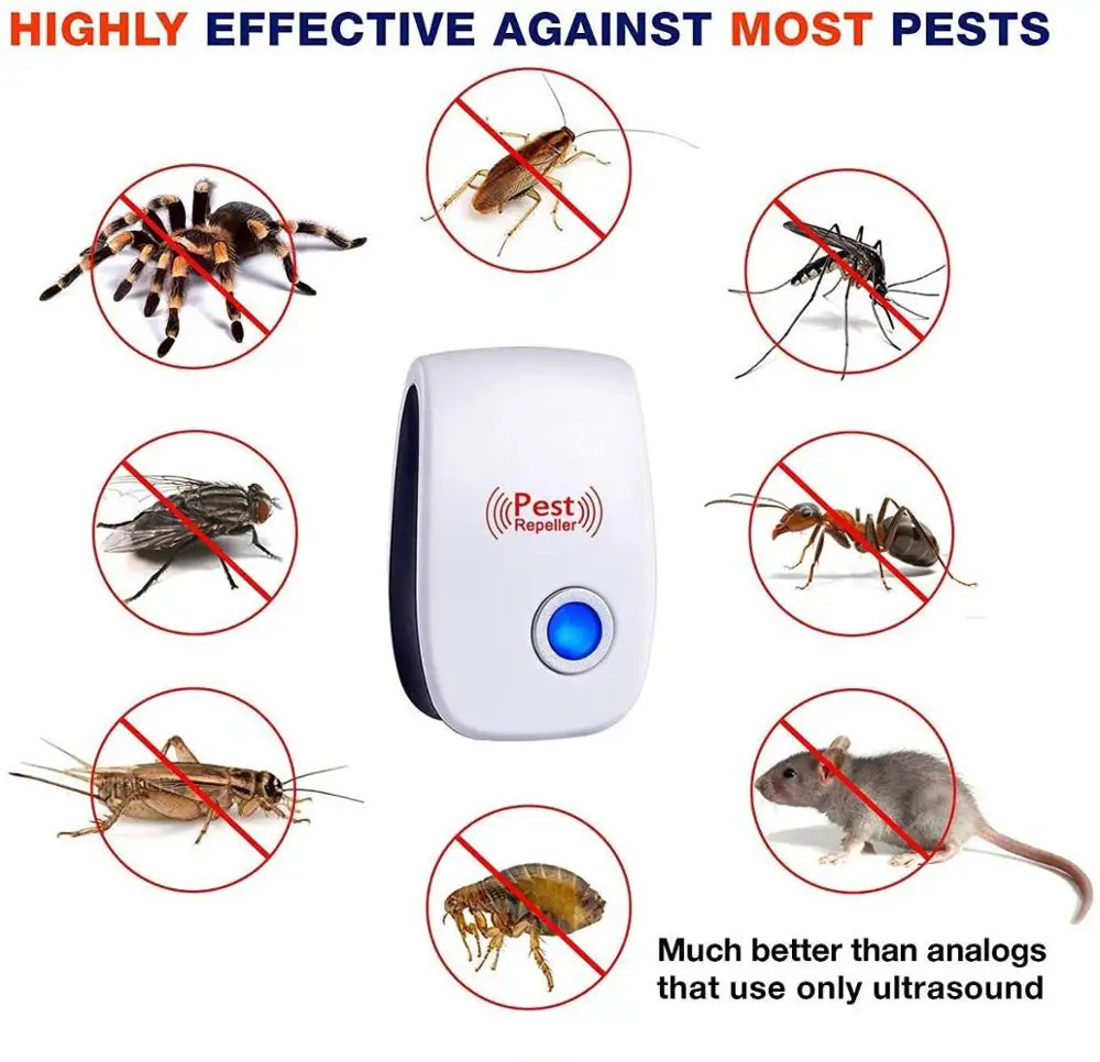Ультразвуковой Отпугиватель вредителей 2020 модернизированное электронное