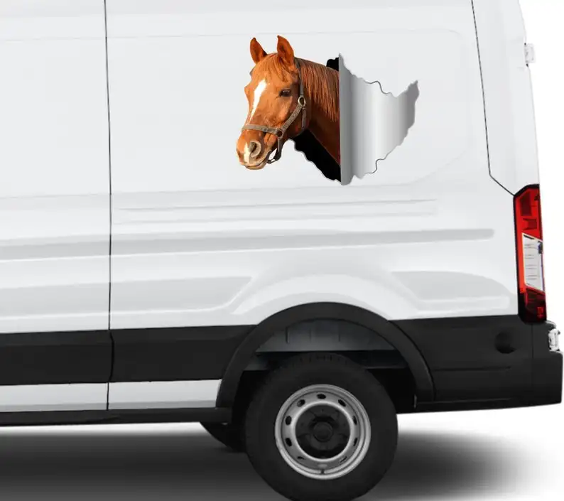 Автомобильные наклейки с лошадью подарки автомобильные для любовника