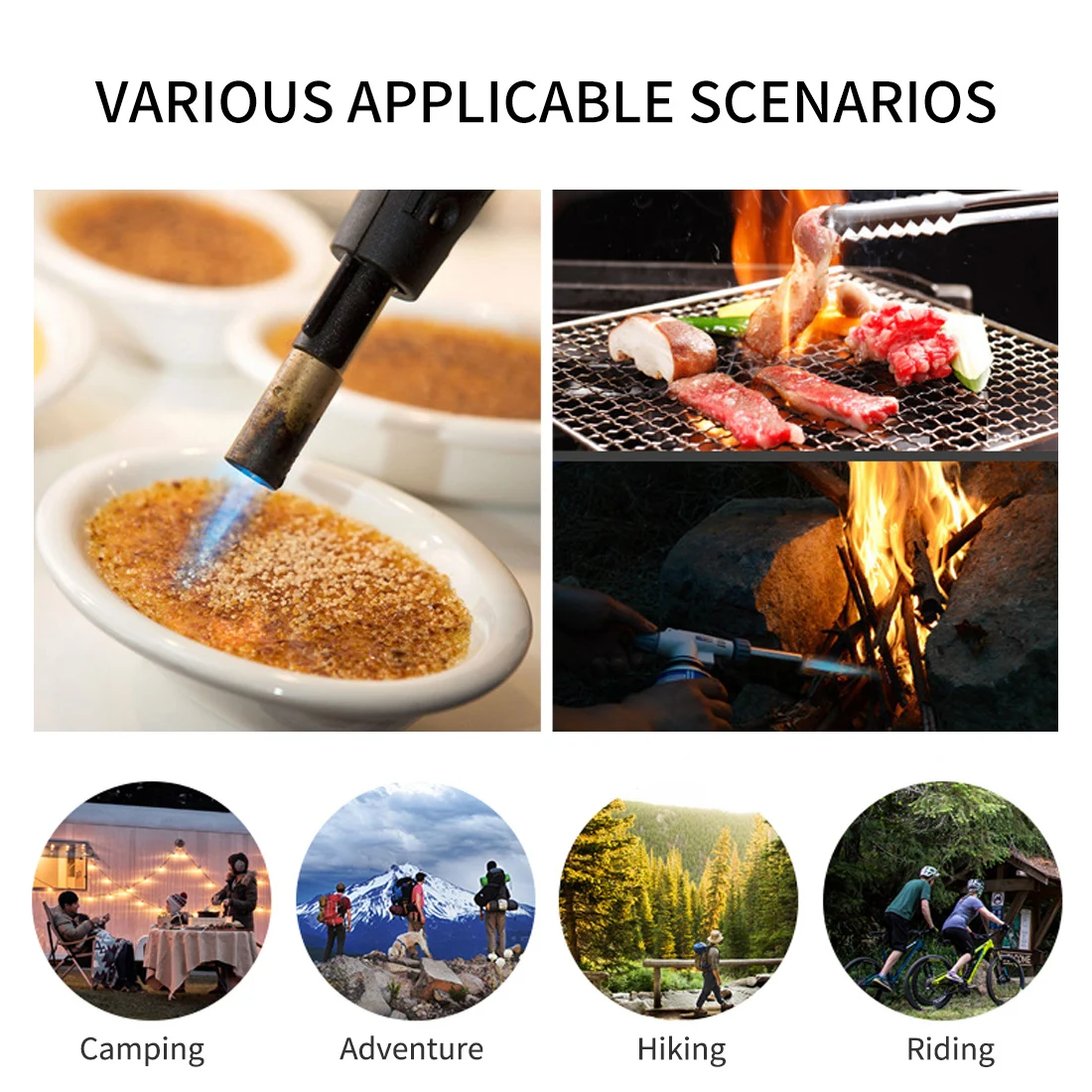 Огнемет Бутановая горелка автоматического зажигания выпечки Сварка барбекю