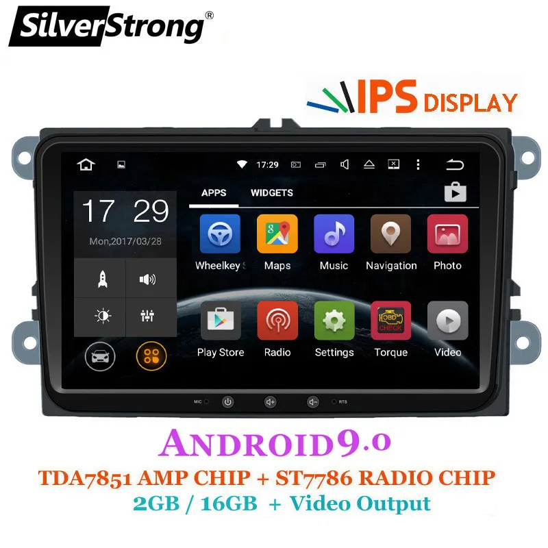 SilverStrong 2Din Android9.0 IPS Passat радио стерео для Volkswagen Golf6 Golf5 Стерео GPS Skoda Octavia 901|passat radio|passat