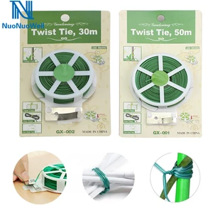 NuoNuoWell садовый скрученный галстук ПВХ Эко-пластиковая пленка вьющееся растение цветы фиксирующий кабель катушка с резаком