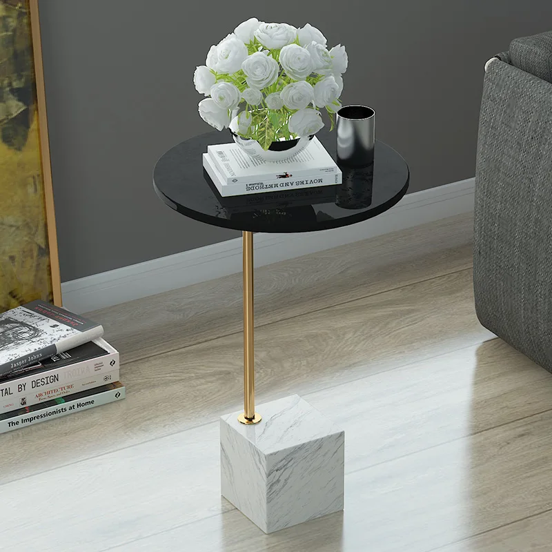 Мраморная кромка угловой светильник для дивана Роскошная гостиная боковой СТОЛ