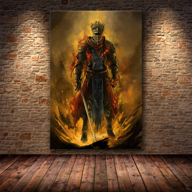 

Wall Art Canvas Classic Game Poster The Dark Souls 3 Decorative Painting Living Room Picture Bedroom Modular Home Decoration