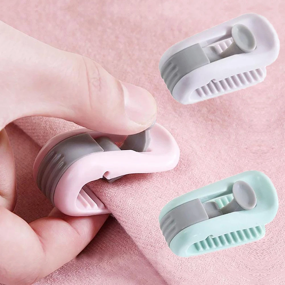 

6pcs Quilt Blanket Clip No Needle Safety Invisible Bed Cover Sheet Holder Household Non-Slip Duvet Sheet Fixer Sleep Anti-Run De