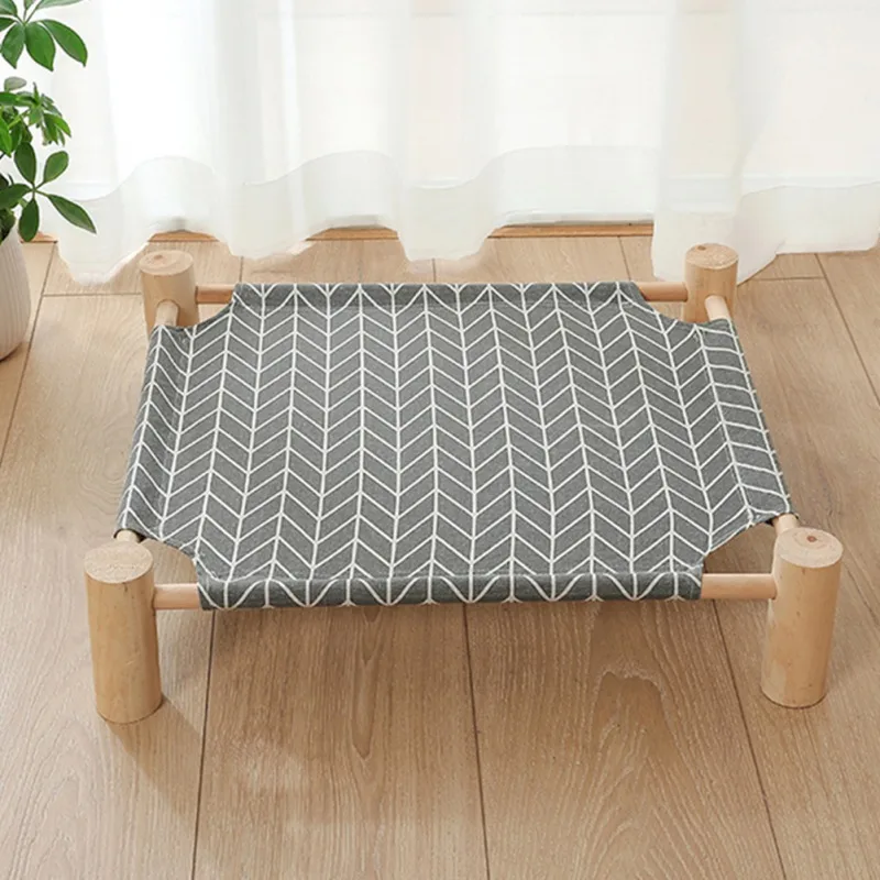 Detachable Natural Pine Wood Pet Bed General Portable Small Pets Puppy Cushion Mat Durable Cats And Dogs Supplies | Дом и сад