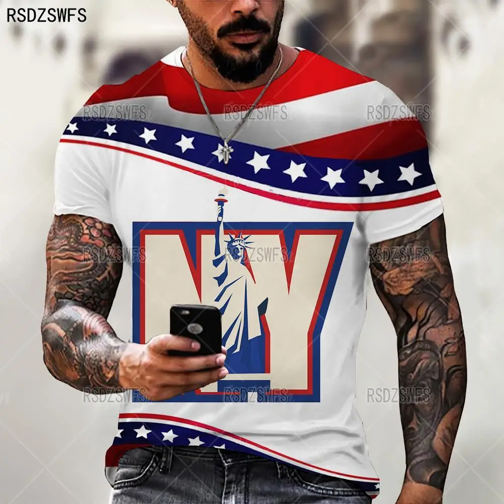 

English Letters 3D Casual T Shirt Men Summer Streetwear Trendy Hip Hop O Collar Short Sleeve Oversized Tops Tees Men Clothing