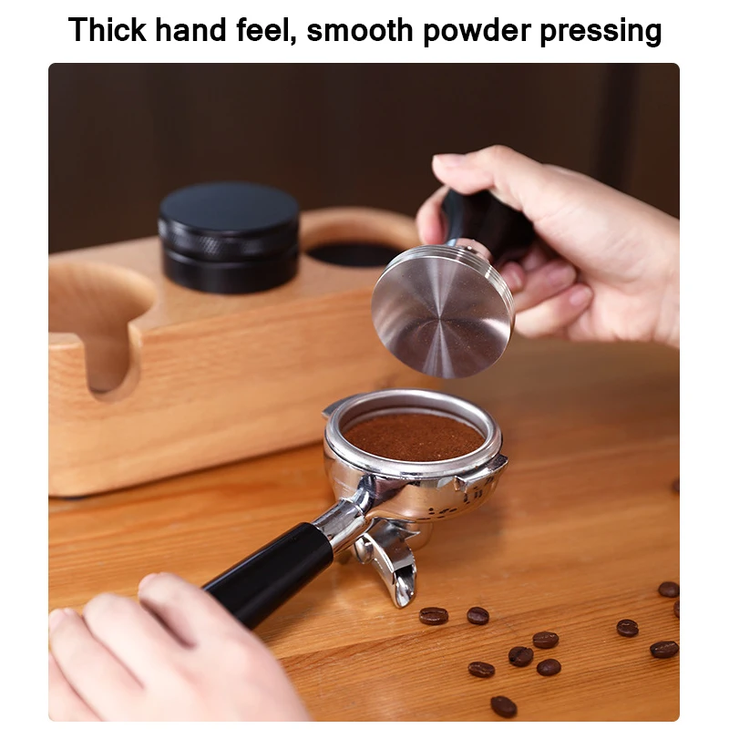 Держатель для темпера с фильтром кофе подставка под эспрессо из массива дерева