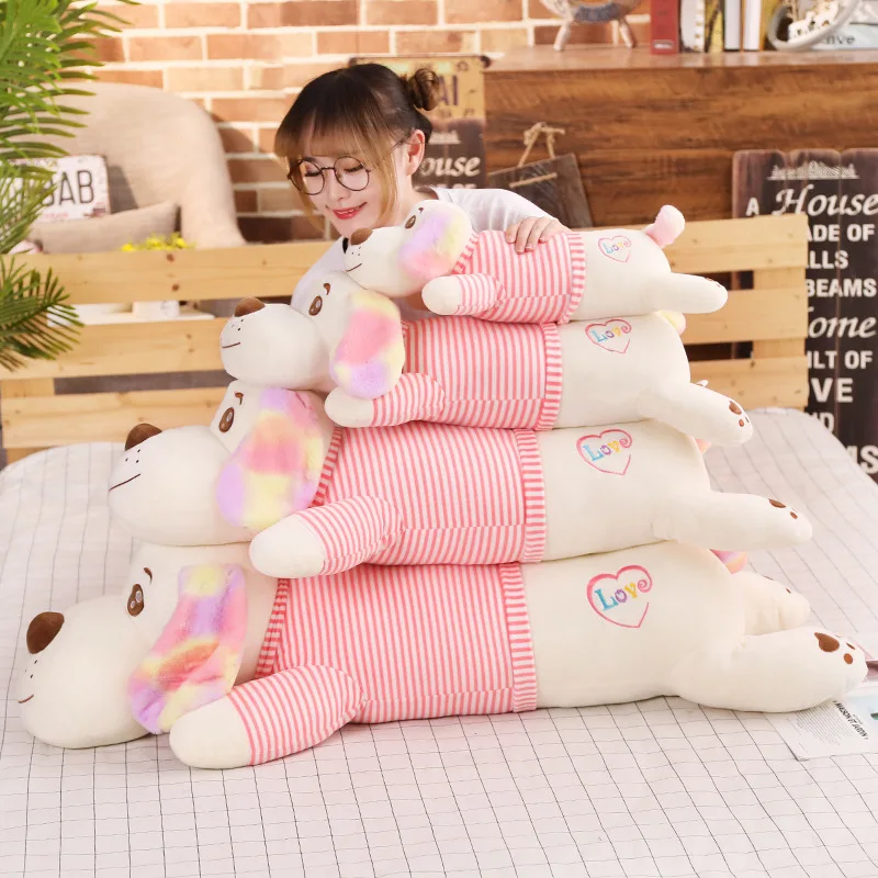 

Long Plush Dog Pillow Soft Dog Stuffed Animals Toy Kids Bedding Pillows Cartoon Bed Toy valentine gift Girls Birthday Gifts