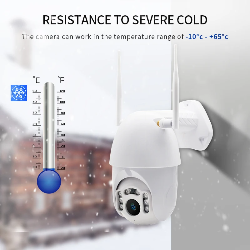 

HD 360 Outdoor PTZ Wireless CCTV IP Camera Wifi APP Remote Control Night Vision Waterproof Surveillance Montion Detective Alarm