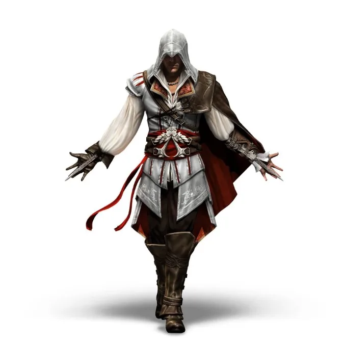 

NECA Action Figure Assassin's Creed 2 2nd Generation Ezio White Creed 7 inch Movable Doll Model Toy Collection Gift
