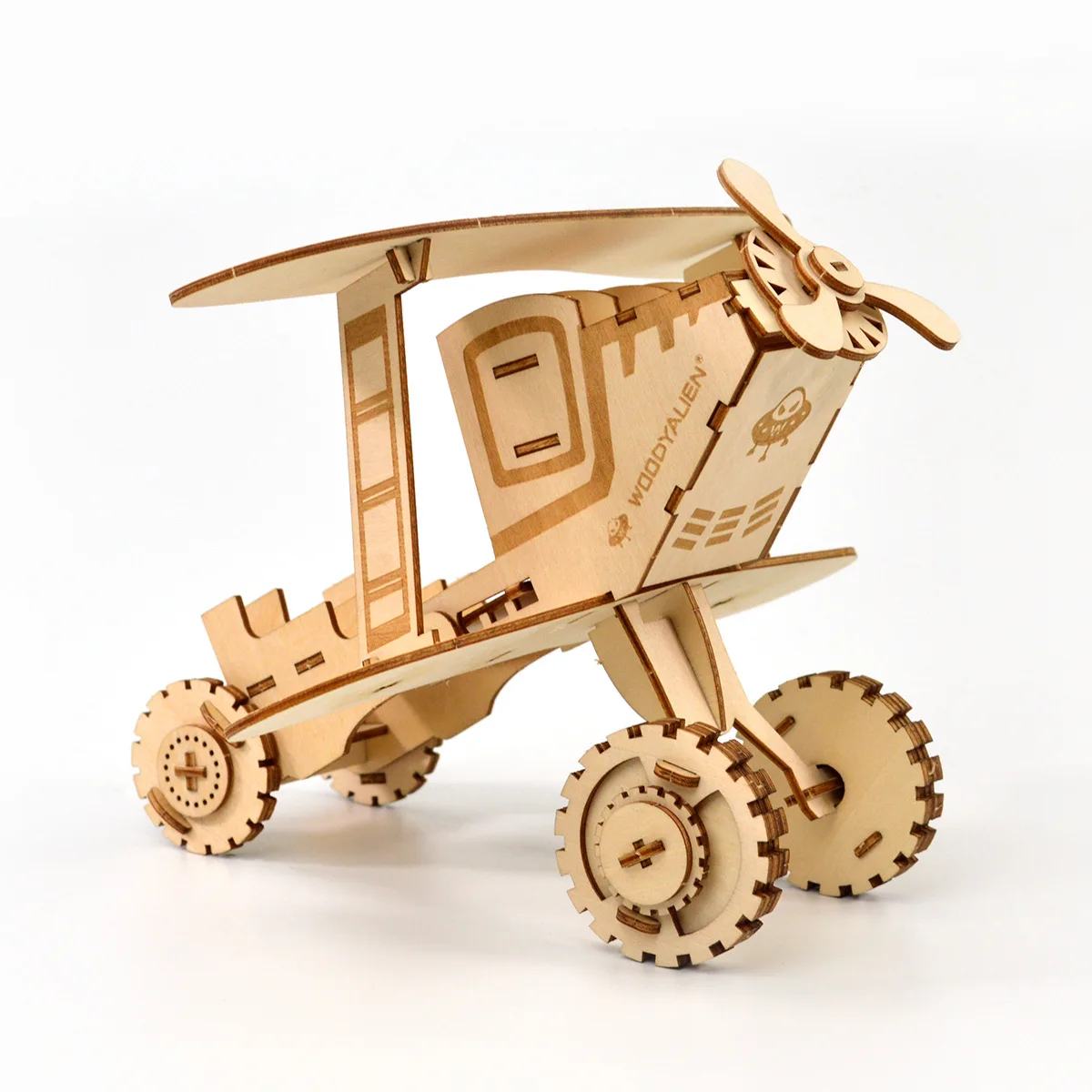 Лазерная резка DIY биплан Санта Клаус держатель телефона стенд игрушки 3D