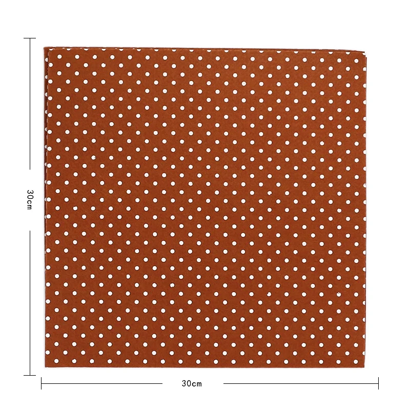 Eco-friendly коричневого цвета и узором в горошек Фабричный войлок толщина 1 мм