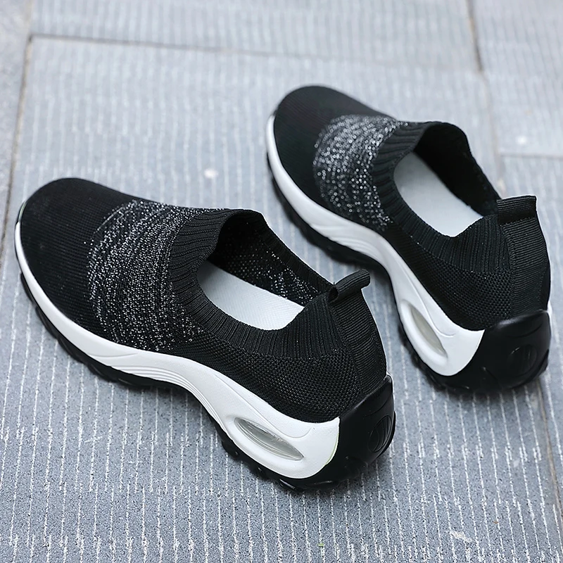 Tennis Shoes For Women 2021 Tenis Feminino Air Cushion Breathable Sneakers Slip on Outdoor Gym Sport Shoes Athletic Trainers