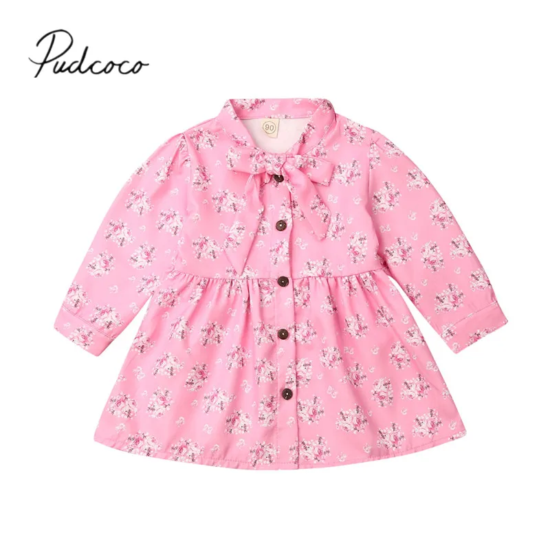 Коллекция 2019 года весенне-осенняя одежда для малышей с цветочным рисунком