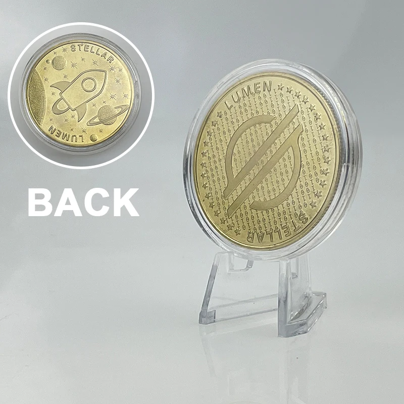 Милая позолоченная памятная монета с быстрым микропоглощением люмен XRP 1 шт. -