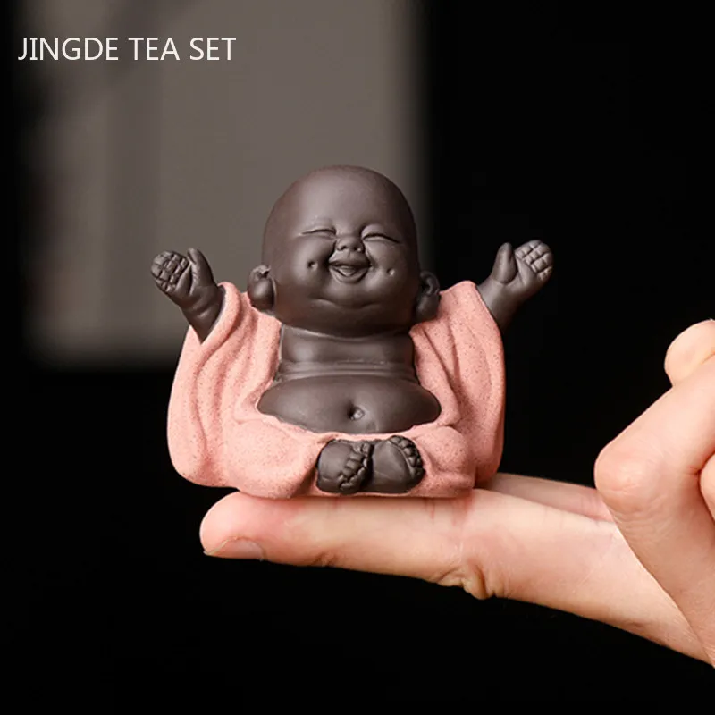 

Фиолетовая глина бутик Майтрея Чай ПЭТ автомобиля Меса ручной повезло украшение дома Чай Украшение стола горшках декор из растений ремесла