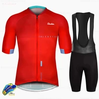 raudax men clothes 2021 cycling jersey sets red bicycle short sleeve cycling clothing bike maillot cycling jersey bib shorts
