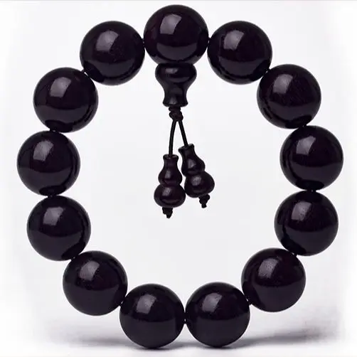 20 мм высокого качества мужской природная эбеновая четки Тибетские буддийские